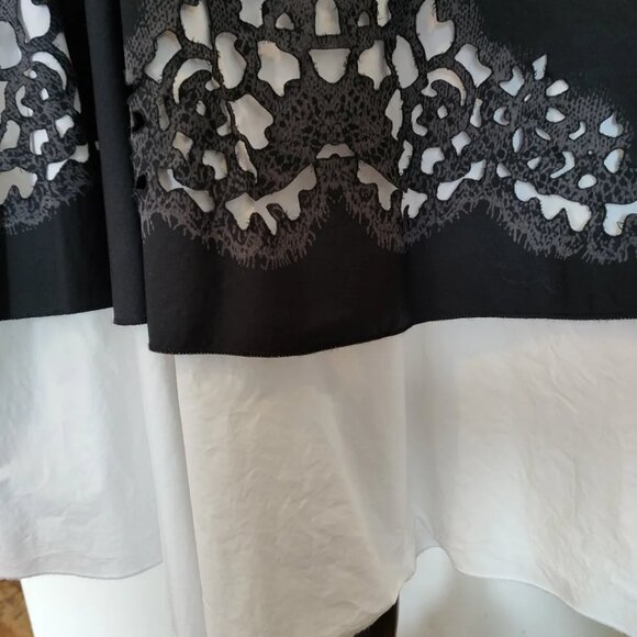 Jean Paul Gaultier Black and White A-Line Skirt - Picture 3 of 7